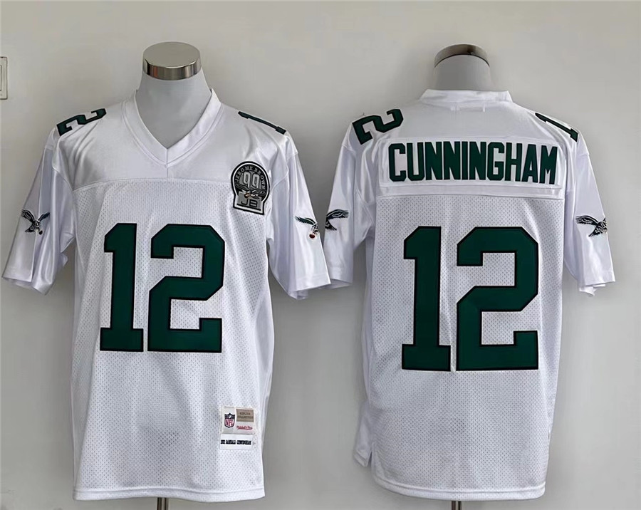 Men's Philadelphia Eagles Randall Cunningham Mitchell & Ness White Legacy Jersey
